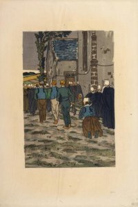 Ułaskawienie Sainte-Anne-la-Palud autorstwa Henri Rivière