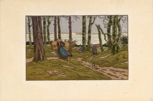 Następstwa burzy, zatoka Launay (Loguivy) autorstwa Henri Rivière