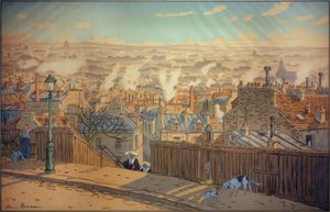 Paryż z widokiem na Montmartre