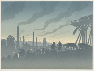 Żyd wędrujący: nowoczesne miasto autorstwa Henri Rivière