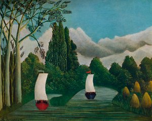 Brzegi Oise, 1905 autorstwa Henri Rousseau