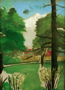 Szkic, widok na Parc Montsouris autorstwa Henri Rousseau