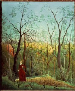 Leśny spacer autorstwa Henri Rousseau