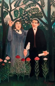 Muza inspirująca poetę autorstwa Henri Rousseau