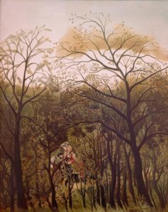 Spotkaj się w lesie autorstwa Henri Rousseau