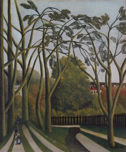 Brzegi Bièvre niedaleko Bicêtre, ca. 1908-09. autorstwa Henri Rousseau