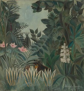 Dżungla równikowa autorstwa Henri Rousseau
