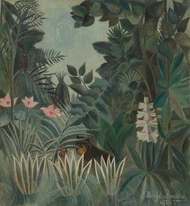 Dżungla równikowa, 1909. autorstwa Henri Rousseau