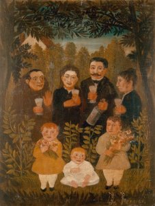 Wielka rodzina autorstwa Henri Rousseau