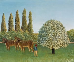 Łąka (wierzba). 1910 autorstwa Henri Rousseau