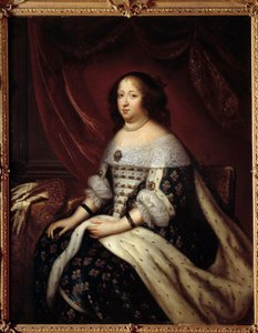 Portret królowej Francji Anny Austriackiej (1601-1666) Obraz Henri Testelina (1616-1695) XVII w. Ze zbiorów prywatnych