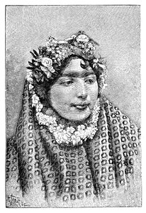 Szlachetna perska dama, 1895. autorstwa Henri Thiriat