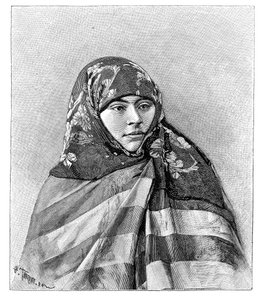 Kobieta z Brussy, Turcja, 1895. autorstwa Henri Thiriat