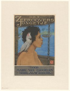Strona tytułowa „Chłopaka piratów” Marie van Zeggelen autorstwa Henri Verstijnen
