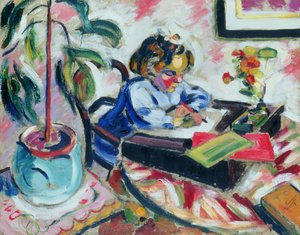 Mała uczennica autorstwa Henri Victor Gabriel Le Fauconnier