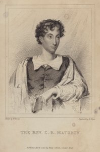 Charles Robert Maturin, irlandzki duchowny protestancki; powieściopisarz i dramaturg autorstwa Henri after Meyer