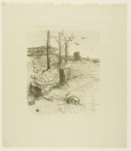Cmentarz w Galicji, z Au Pied du Sinaï autorstwa Henri de Toulouse-Lautrec