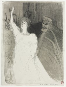 Książęca sielanka, Clara Ward autorstwa Henri de Toulouse-Lautrec