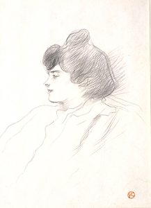Głowa kobiety autorstwa Henri de Toulouse-Lautrec