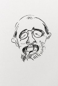 Henri Toulouse-Lautrec. Autoportret. autorstwa Henri de Toulouse Lautrec