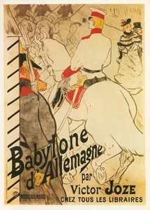 Henri de Toulouse-Lautrec: Babilon w Niemczech ... (litografia) autorstwa Henri de Toulouse-Lautrec
