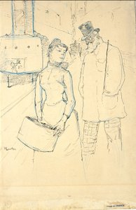 Na ulicy autorstwa Henri de Toulouse-Lautrec