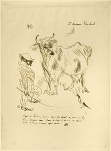 Zaproszenie na szklankę mleka autorstwa Henri de Toulouse-Lautrec