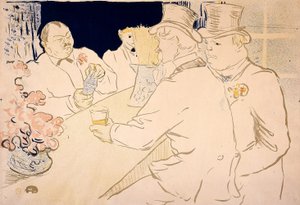 Bar irlandzko-amerykański, rue Royale – The Chap Book autorstwa Henri de Toulouse-Lautrec