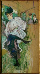 Jane Avril tanzt von Henri de Toulouse-Lautrec