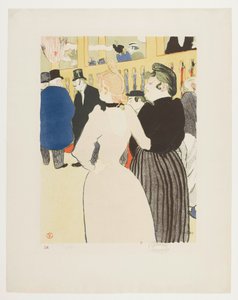[La Goulue i jej siostra] autorstwa Henri de Toulouse-Lautrec