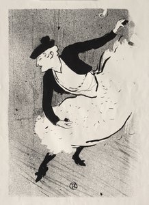 Koncert w kawiarni: Edmée Lescot autorstwa Henri de Toulouse-Lautrec
