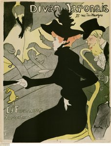 Japoński divan autorstwa Henri de Toulouse-Lautrec