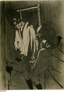 [Wisielec (pierwsza plansza)] autorstwa Henri de Toulouse-Lautrec