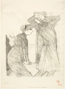 Lugné-Poé i Bady, w „Ponad ludzkimi siłami” autorstwa Henri de Toulouse-Lautrec