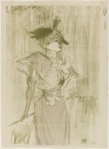 Mademoiselle Marcelle Pożyczkodawca, stojący