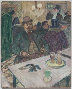 Monsieur Boileau w kawiarni