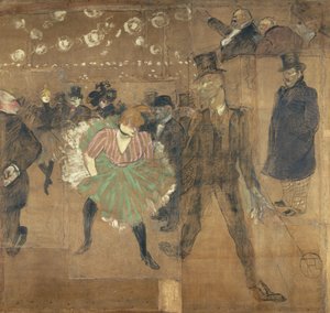 Panele do baraku Goulue na Foire du Trône w Paryżu autorstwa Henri de Toulouse-Lautrec