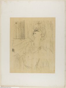 Yvette Guilbert — Menilmontant de Bruant, od Yvette Guilbert autorstwa Henri de Toulouse-Lautrec