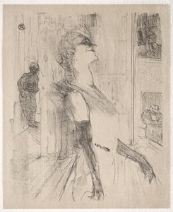 Yvette Guilbert: Na scenie autorstwa Henri de Toulouse-Lautrec
