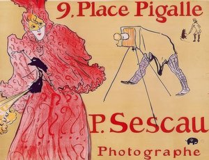 9. Plac Pigalle – P. Sescau, fotograf autorstwa Henri de Toulouse Lautrec