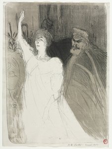 Książęca sielanka, Clara Ward, 1894. autorstwa Henri de Toulouse Lautrec