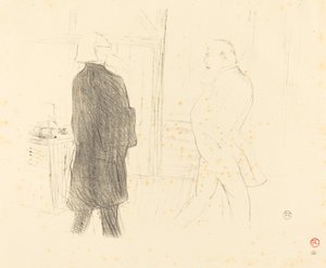 Antoine i Gémier w Une Faillite, 1894. autorstwa Henri de Toulouse Lautrec