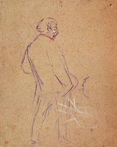 Aristide Bruant śpiewa w swoim kabarecie autorstwa Henri de Toulouse Lautrec