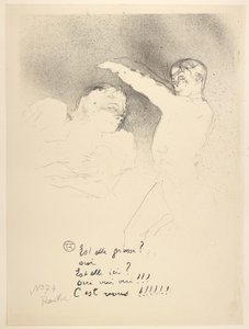 Na Rozmaitości, Panna Pożyczkodawca i Brasseur autorstwa Henri de Toulouse-Lautrec