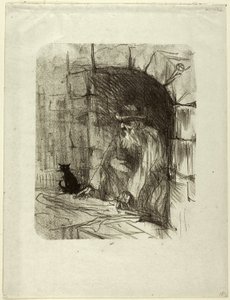 Back Room sklepu w Krakowie, od Au Pied du Sinaï autorstwa Henri de Toulouse-Lautrec