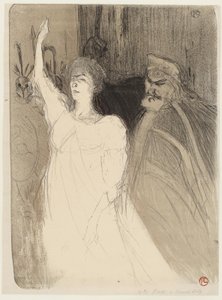 Bartet i Mounet-Sully w Antygonie autorstwa Henri de Toulouse Lautrec