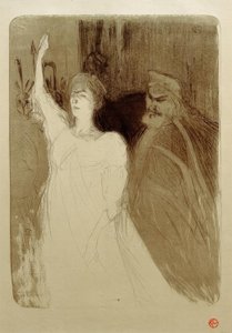 Bartet und Mounet-Sully in Antigone von Henri de Toulouse Lautrec