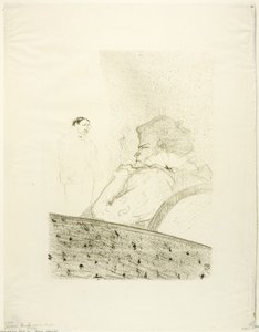 Brandès w swoim pudełku autorstwa Henri de Toulouse Lautrec