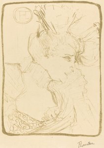Popiersie Mlle. Marcelle Lender (Mlle. Marcelle Lender, popiersie) autorstwa Henri de Toulouse Lautrec