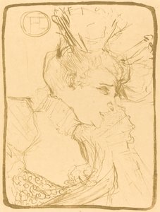 Popiersie Mlle. Marcelle Pożyczkodawca Mlle. Marcelle Lender, popiersie, 1895. autorstwa Henri de Toulouse Lautrec